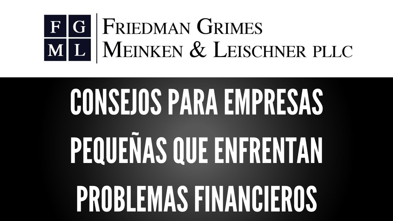 Consejos Para Empresas Pequeñas que Enfrentan Problemas Financieros