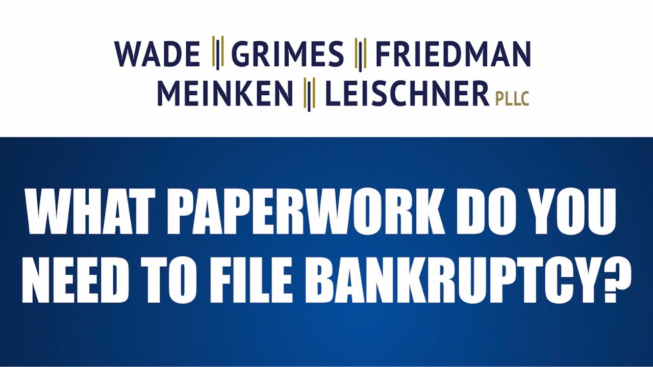 what-paperwork-do-you-need-to-file-bankruptcy-video