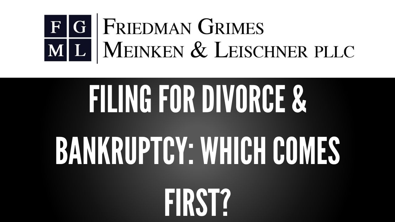 Filing for Bankruptcy and Divorce: Which Comes First?